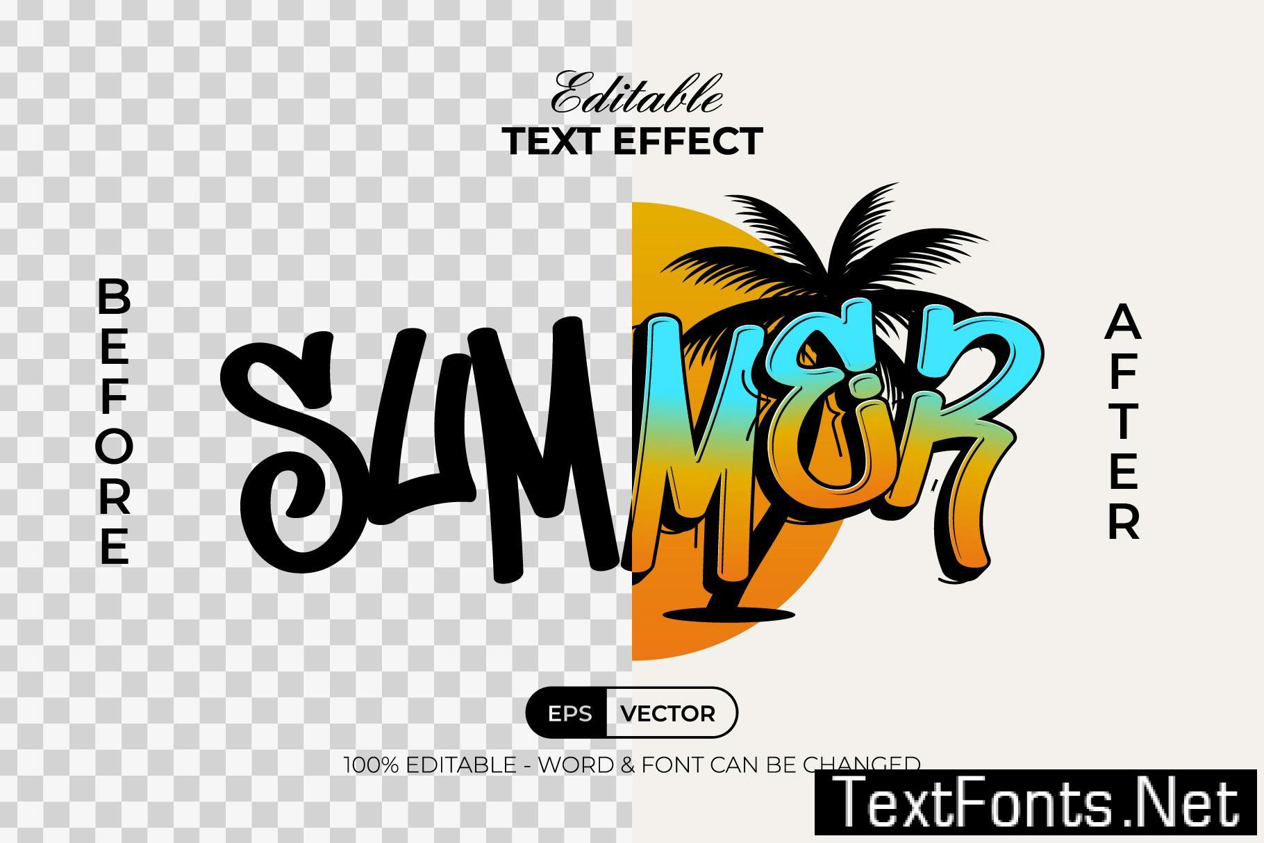 Summer Text Effect Style XFPERBF