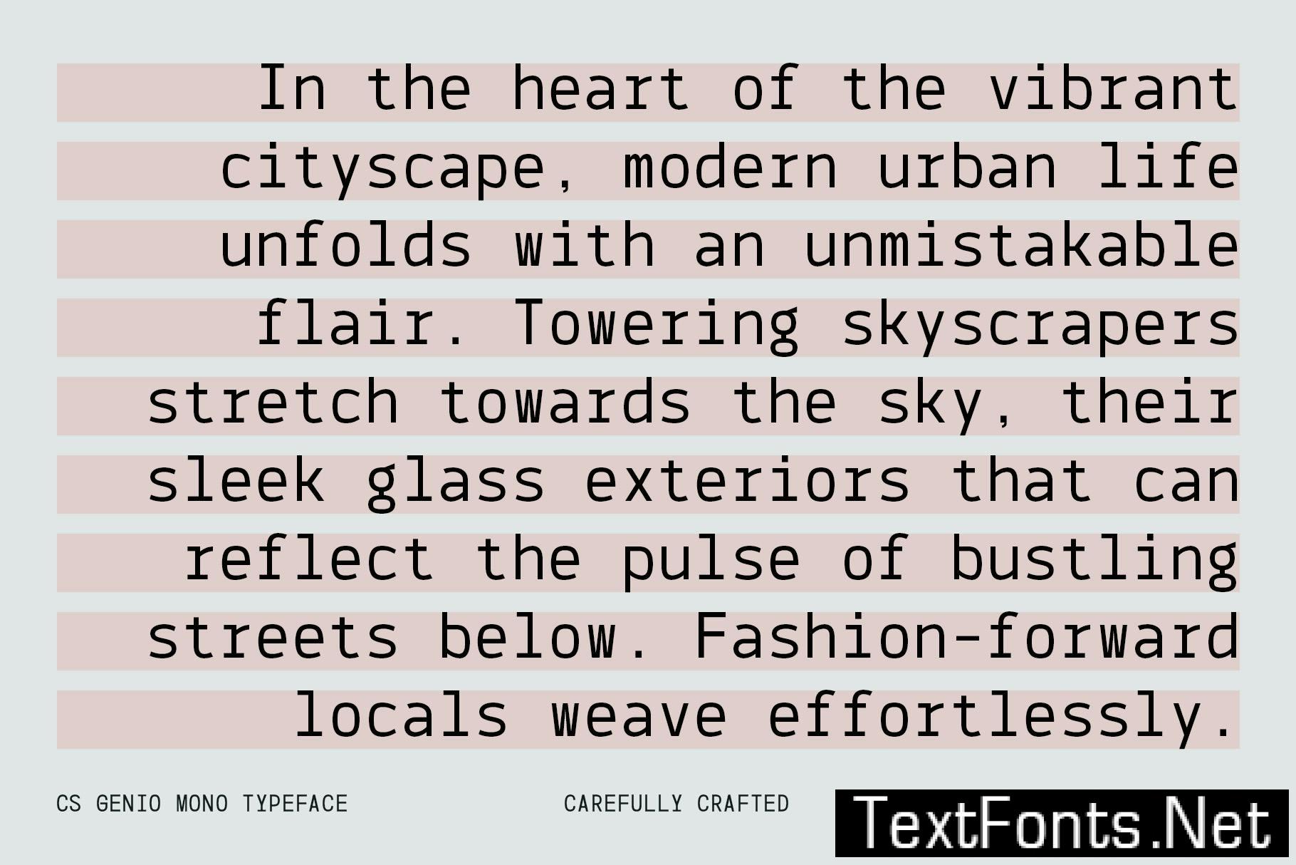 CS Genio Mono – Monospaced Typeface RFJXVQH