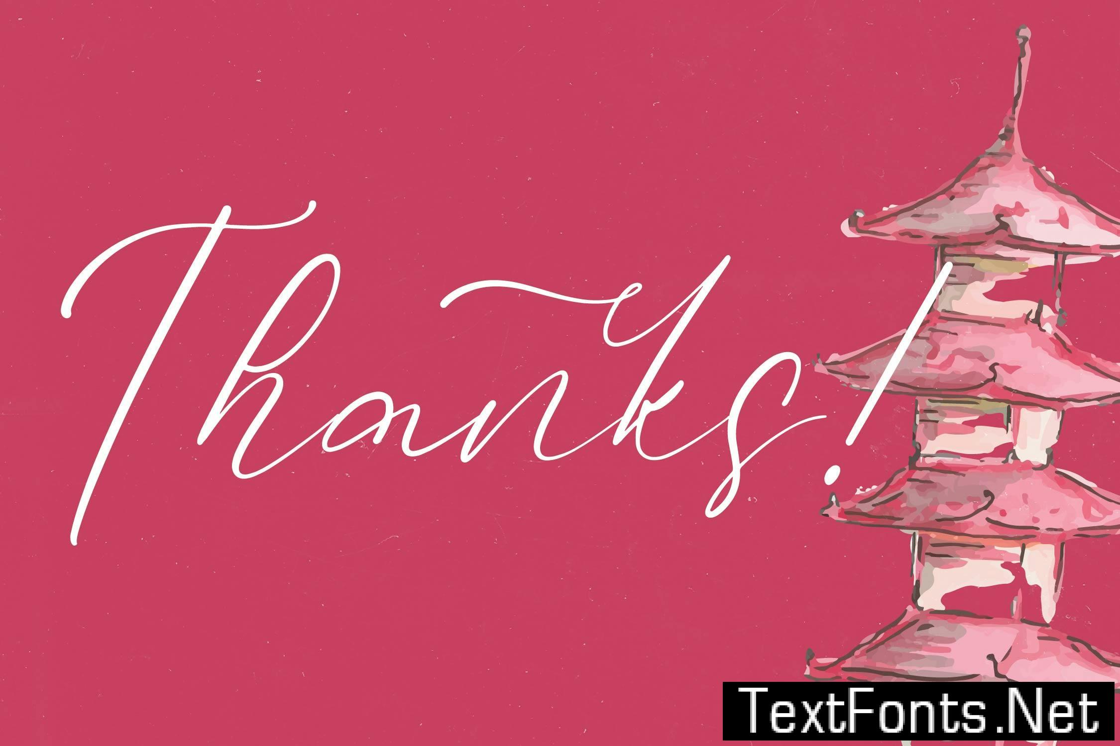 Historic Yukata Modern Handwritten Font V8ZUZ65