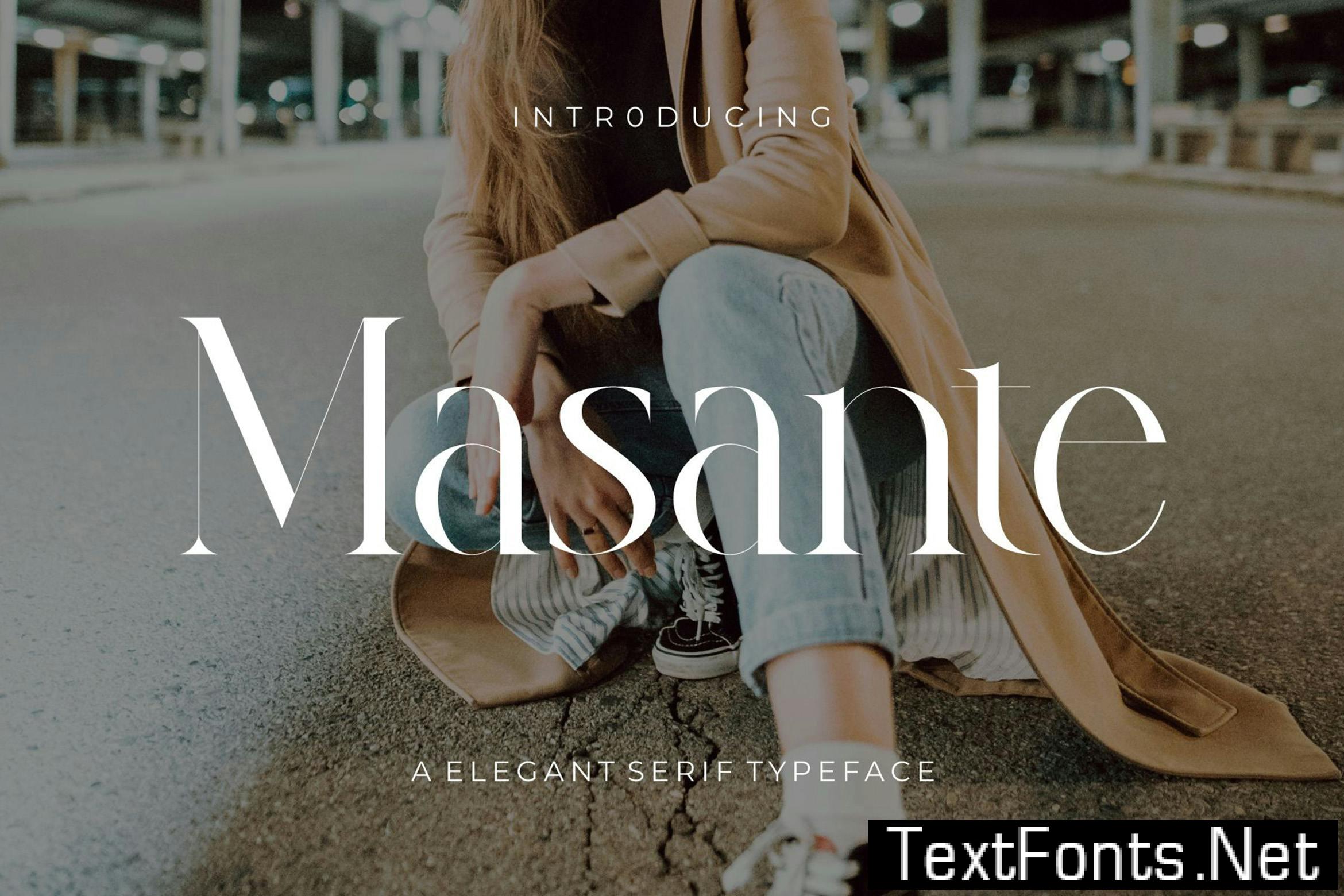 Masante Elegant Serif Typeface 2QG4H3B