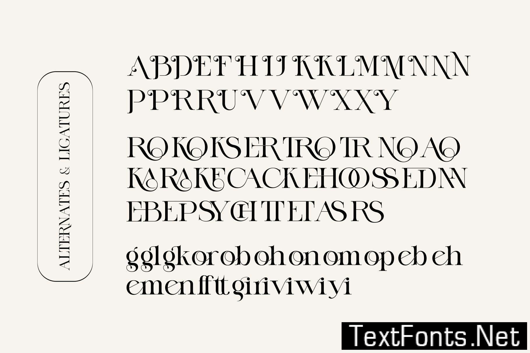 RANKEN MITRON Modern Ligature Serif 3K2WUZW