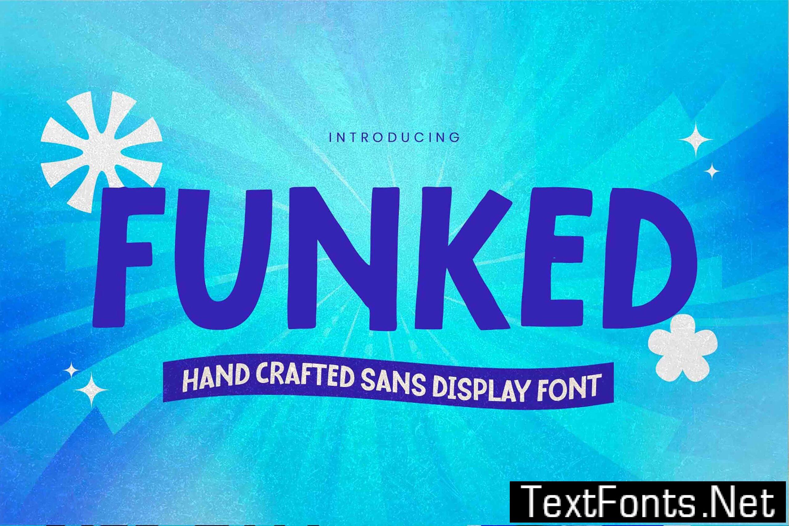 Funked - Hand Crafted Sans Display Font L96ACDU