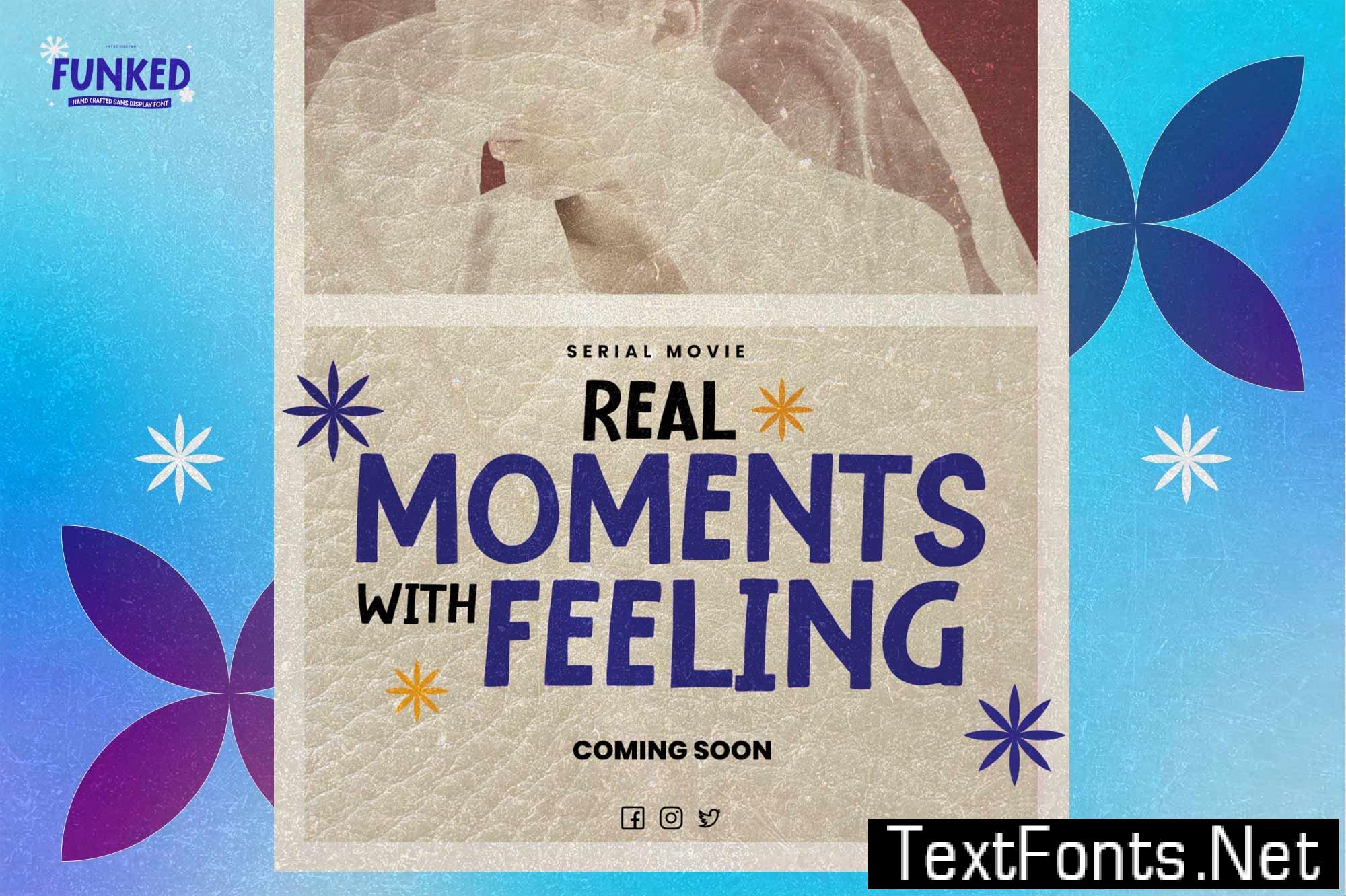 Funked - Hand Crafted Sans Display Font L96ACDU