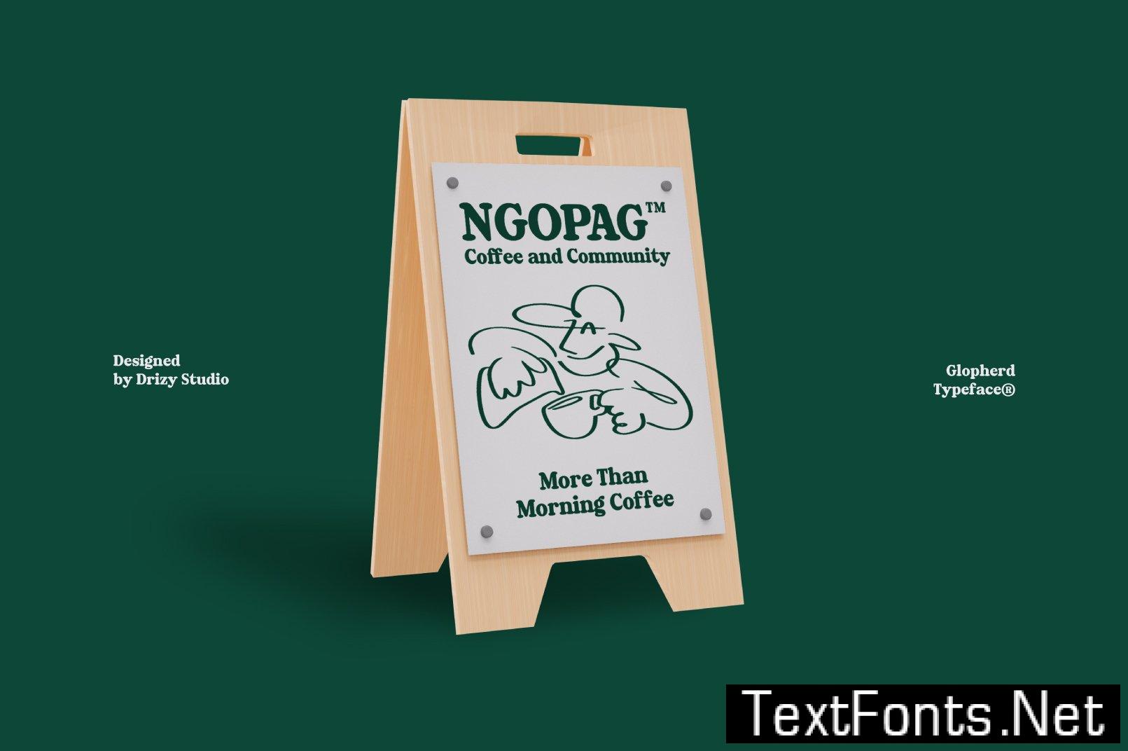 Golpherd – Classic Bold Display Font PN7BSZK