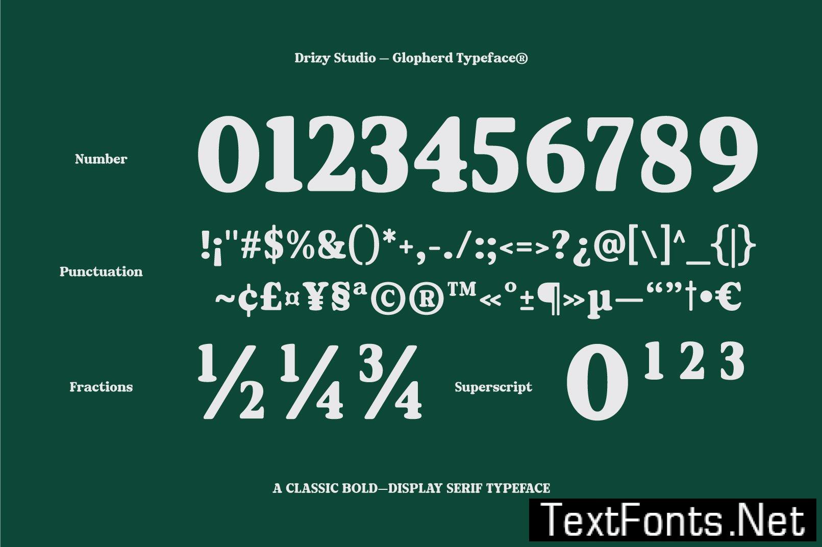 Golpherd – Classic Bold Display Font PN7BSZK