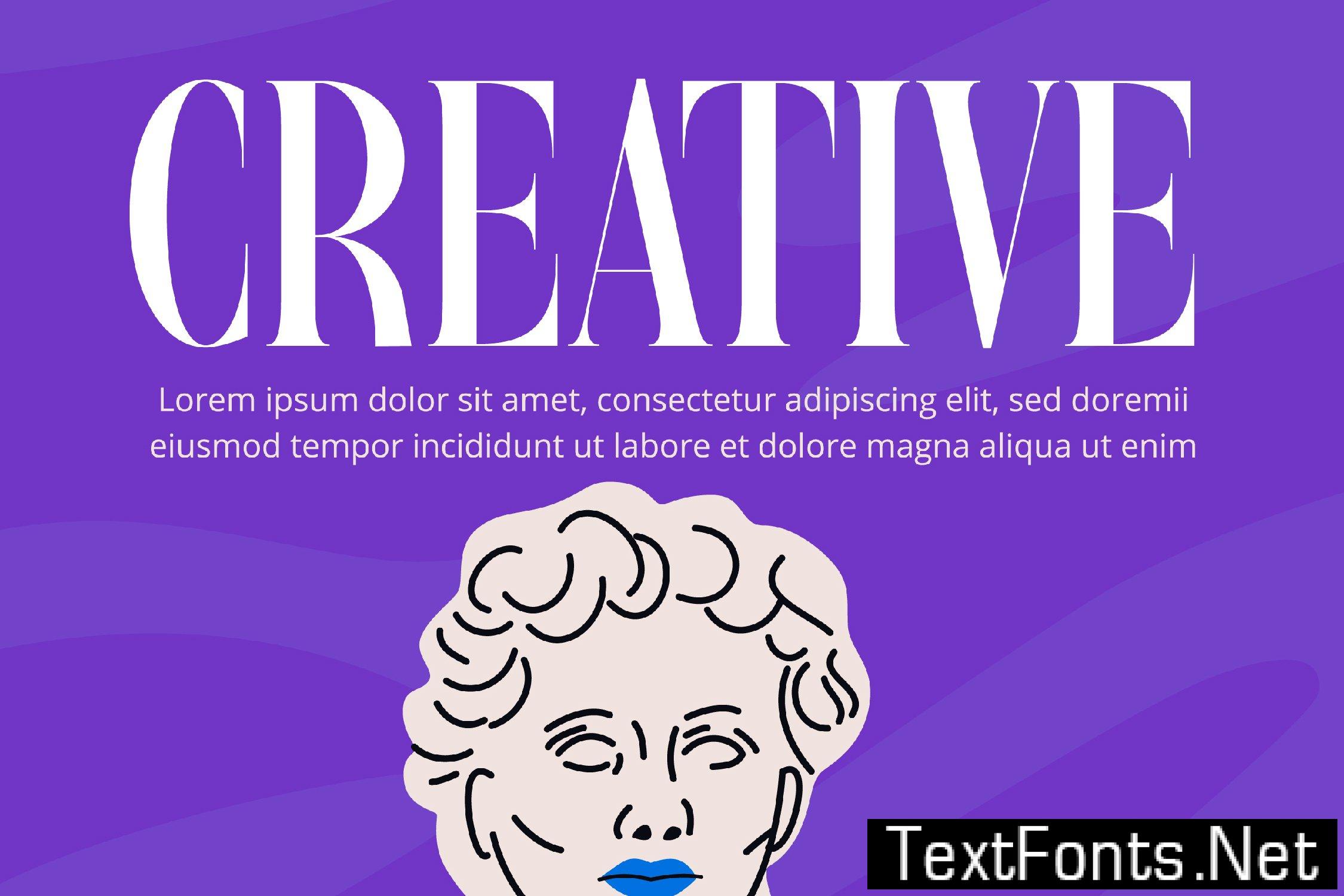 Magrefin Modern Display Font WVNDGFW