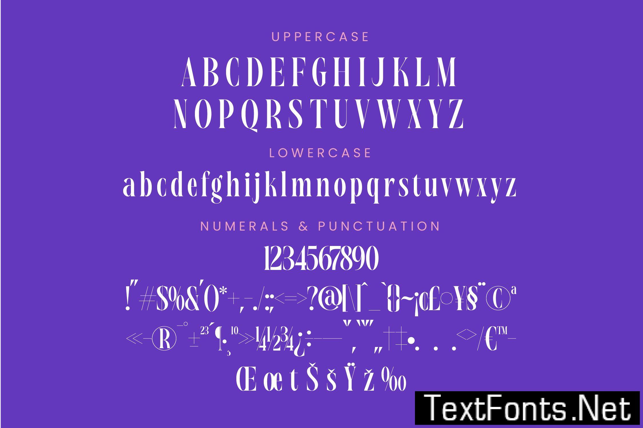 Magrefin Modern Display Font WVNDGFW