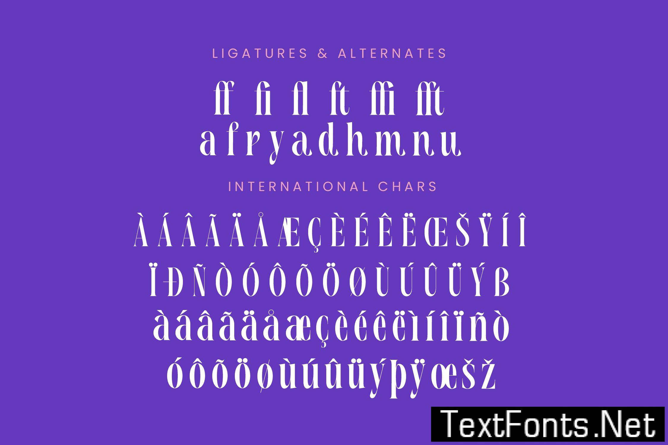 Magrefin Modern Display Font WVNDGFW