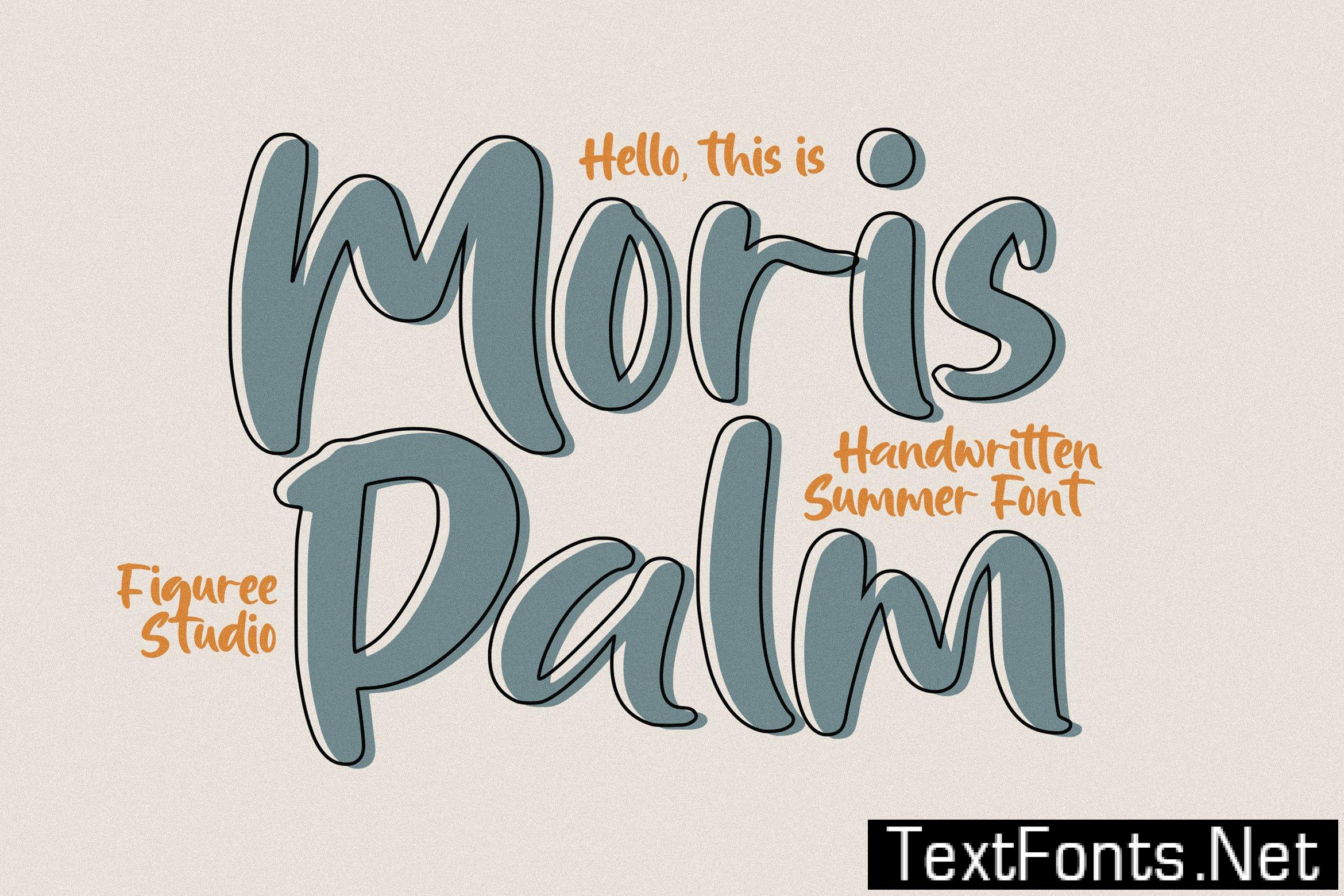 Moris Palm - Handwritten Summer Font D6AUPYS