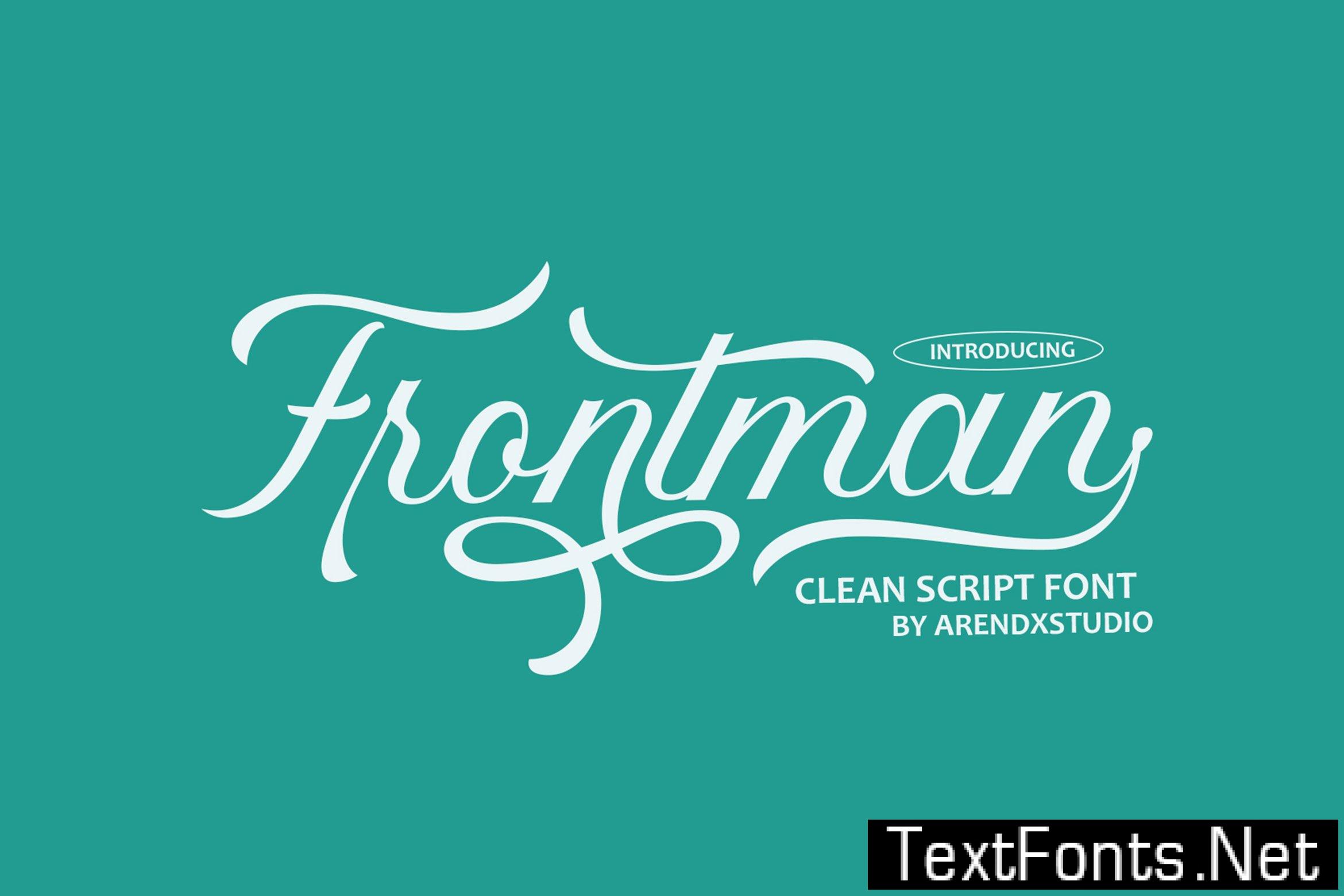 Frontman - Clean Script Font K7H4XSK