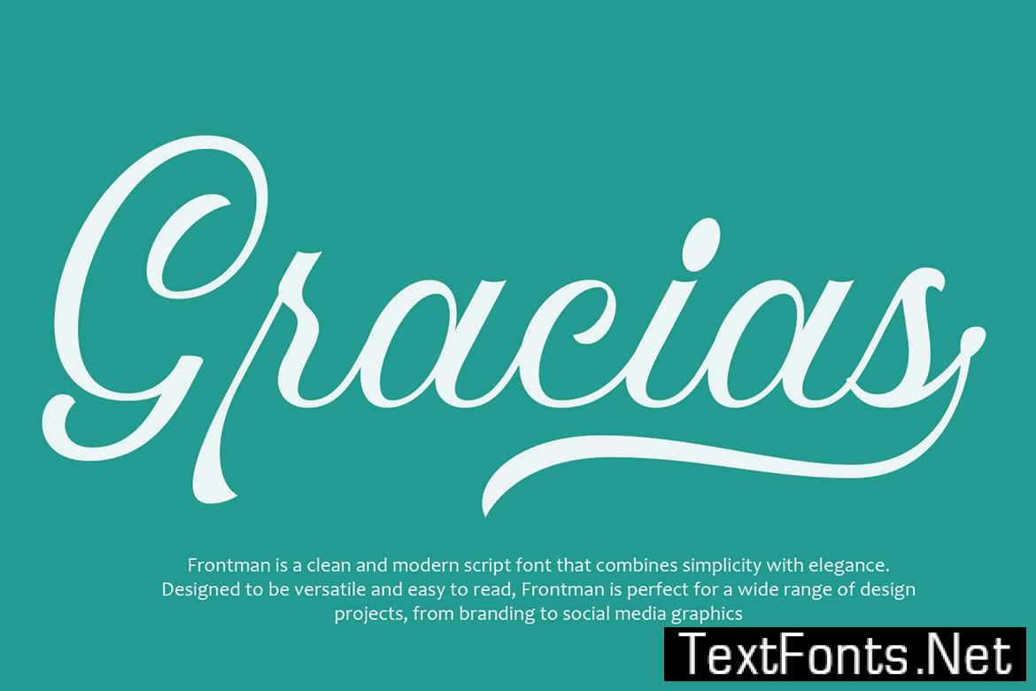 Frontman - Clean Script Font K7H4XSK