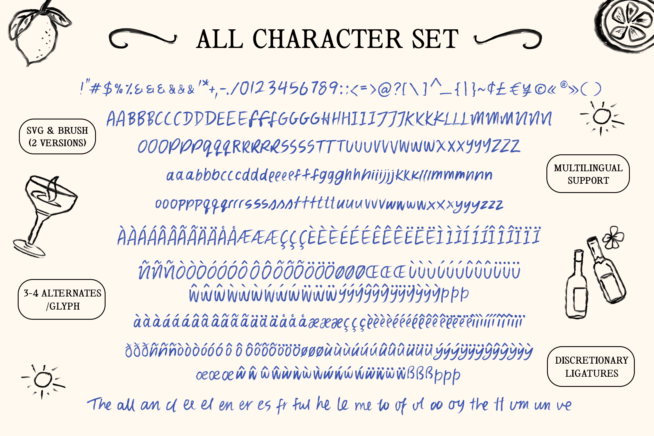 La Dolce Estate Handwritten SVG Brush Font 98KVP6Y