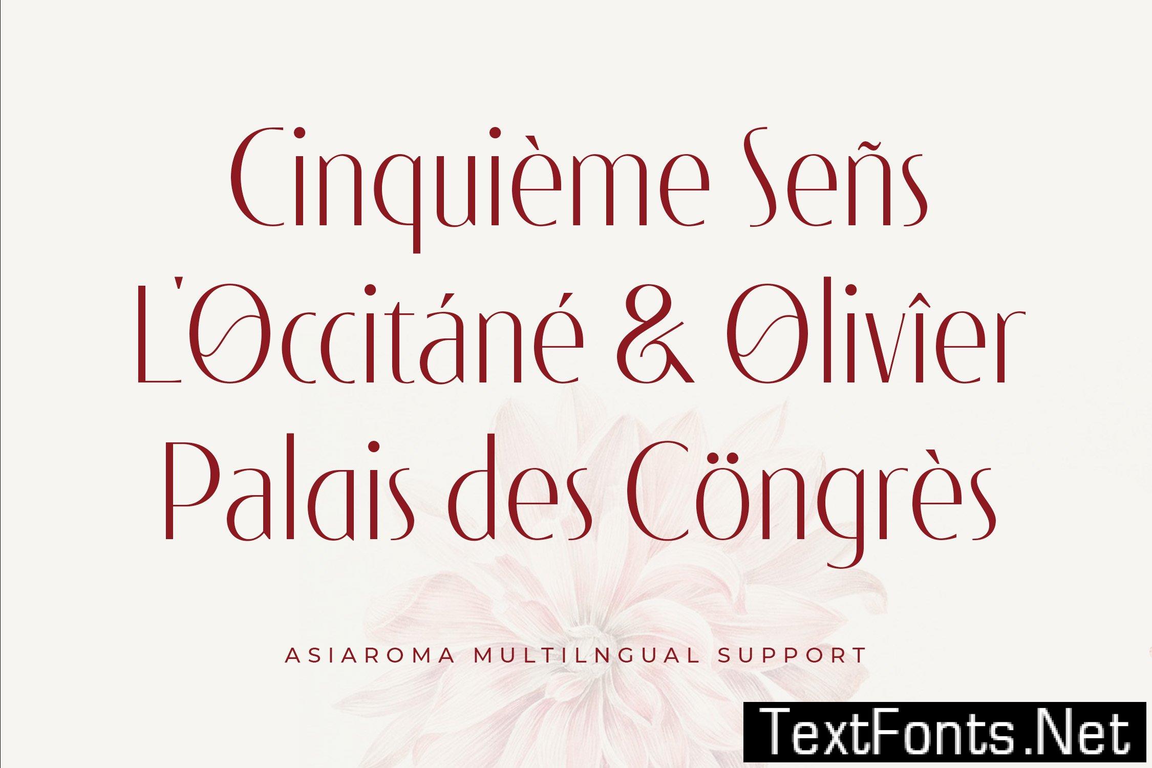 Asiaroma - Beauty Elegant Luxury Sans Serif 67YWNRS