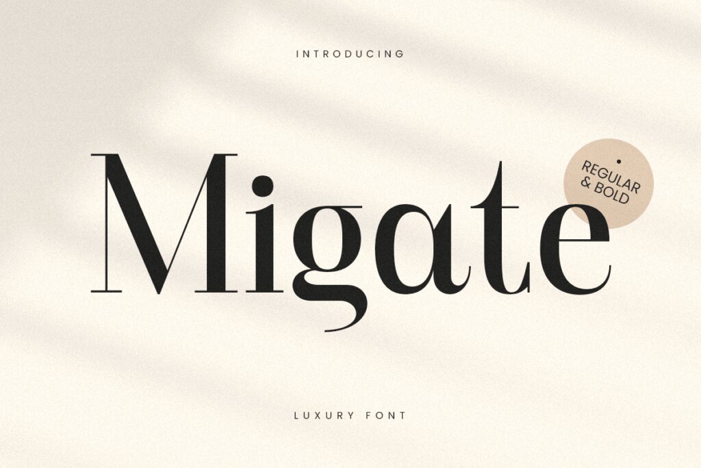 Migate – Luxury Font 4CKKW7R