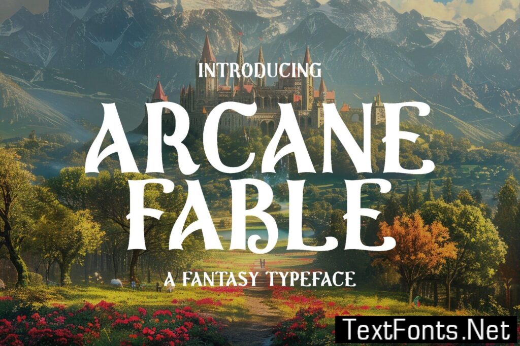 Arcane Fable – Fantasy Inspired Typeface QSDYXUG