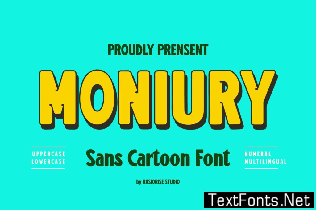 Moniury – Sans Cartoon Font G5773SY