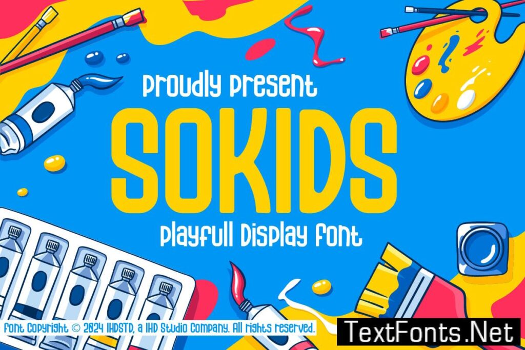 Sokids Playfull Display Font 8SKJLX2