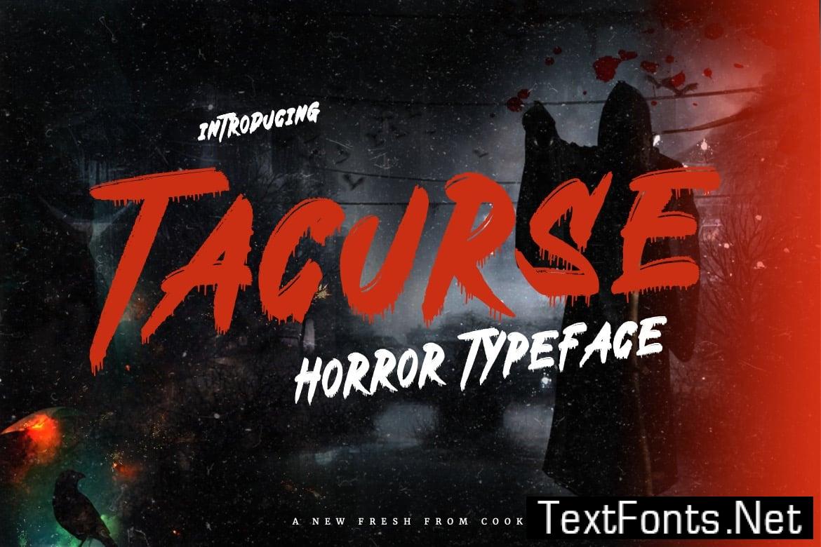 Tacurse – Horror Font XRDX4TF