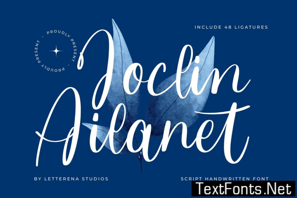 Joclin Ailanet Script Handwritten Font E5GFHRK
