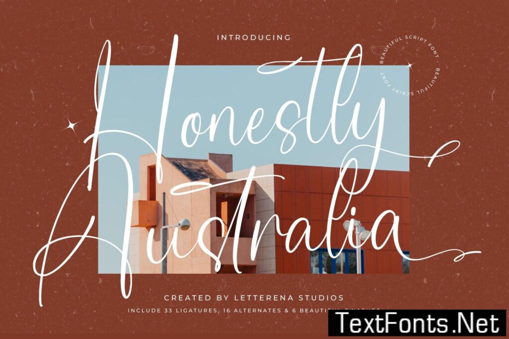 Honestly Australia Script Font 4C5M99D