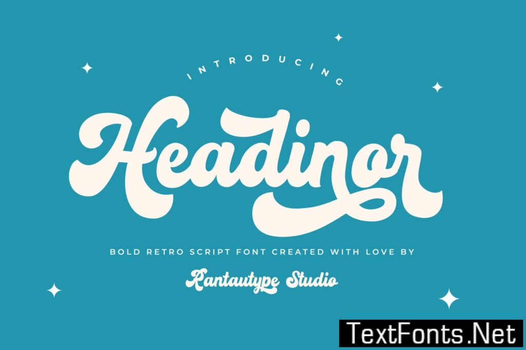 Headinor Bold Script Font UMK47PJ