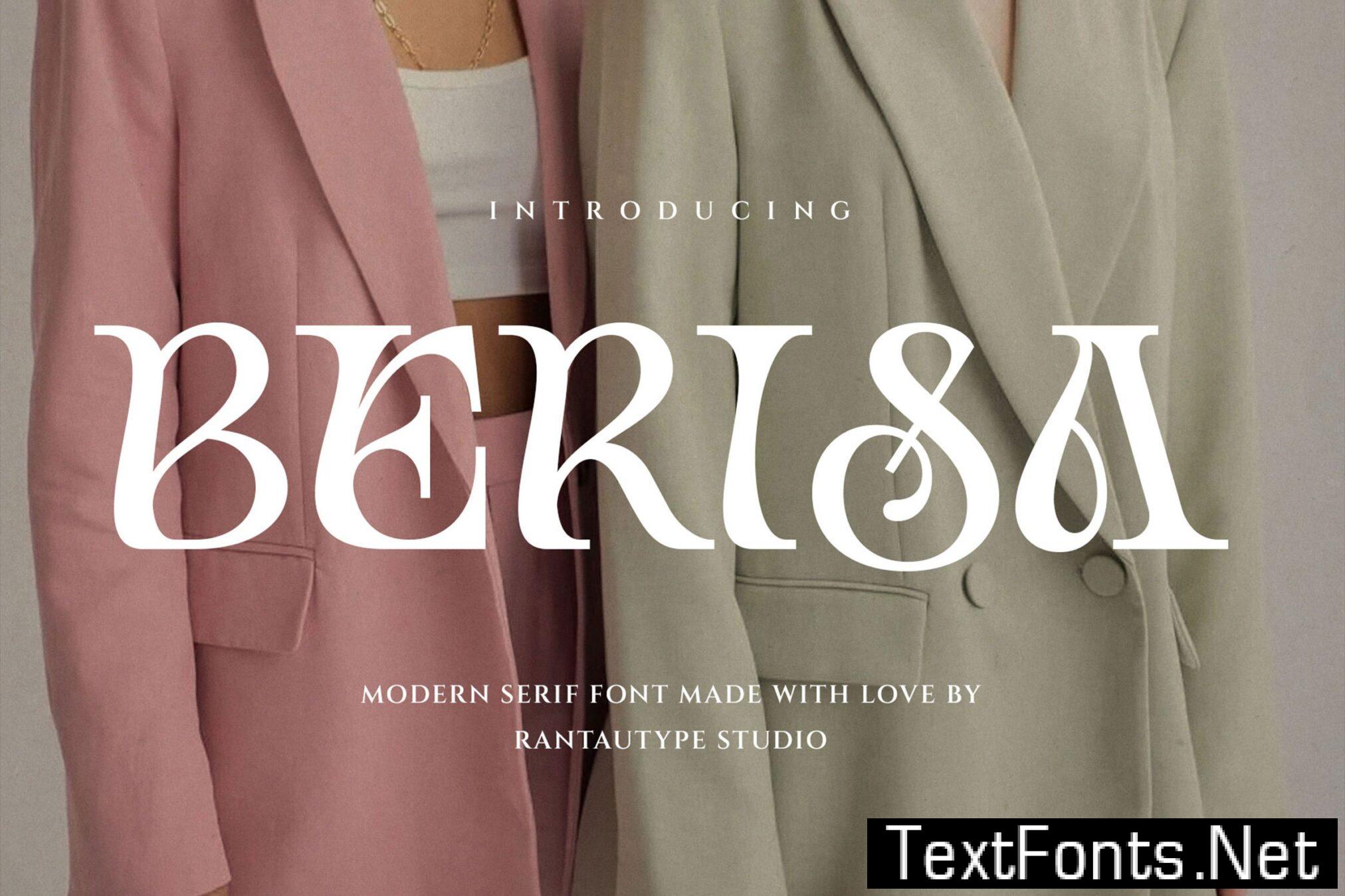 Berisa Modern Serif Font NP9QTJZ