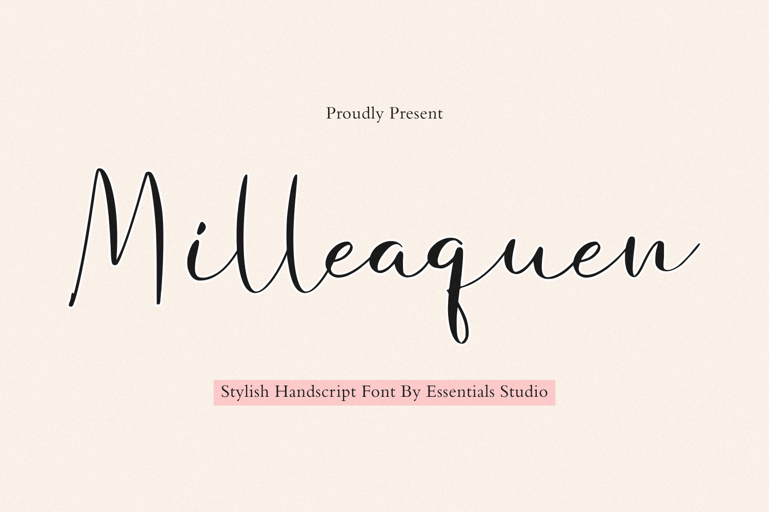 ES Milleaquen – Beautiful Handwritten Script Font FB23C6E