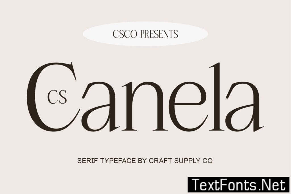 CS Canela – Serif Typeface UFN42VD