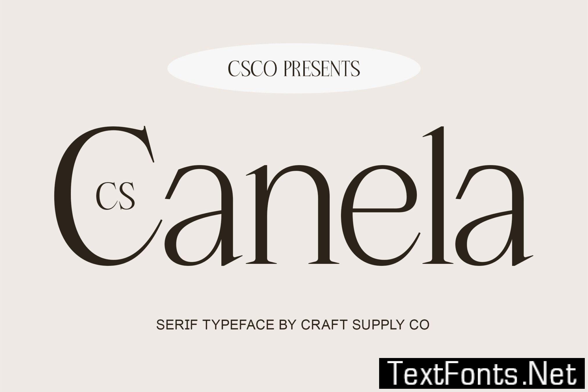 CS Canela – Serif Typeface UFN42VD