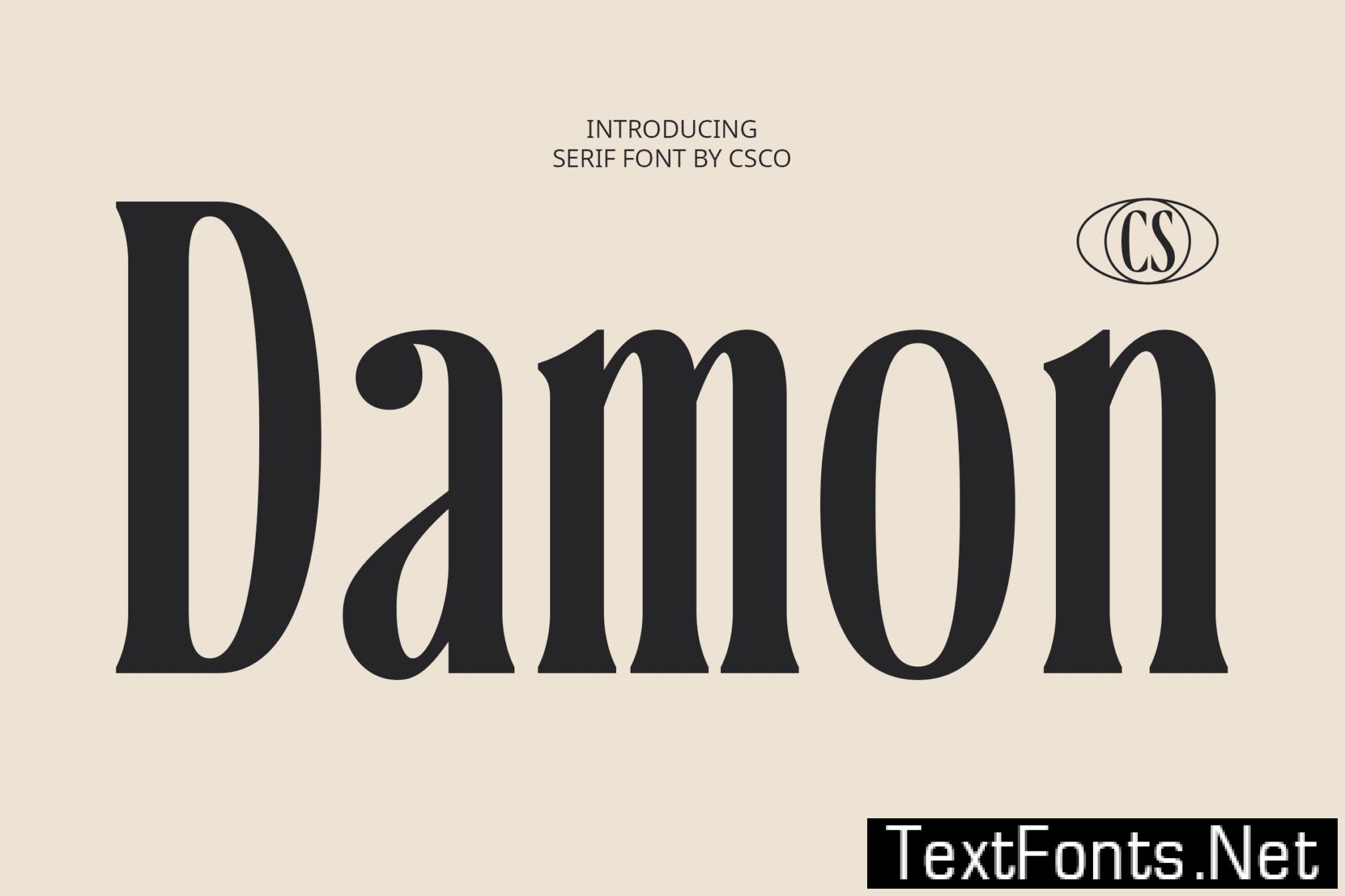 CS Damon – Condensed Font CPN2B8X