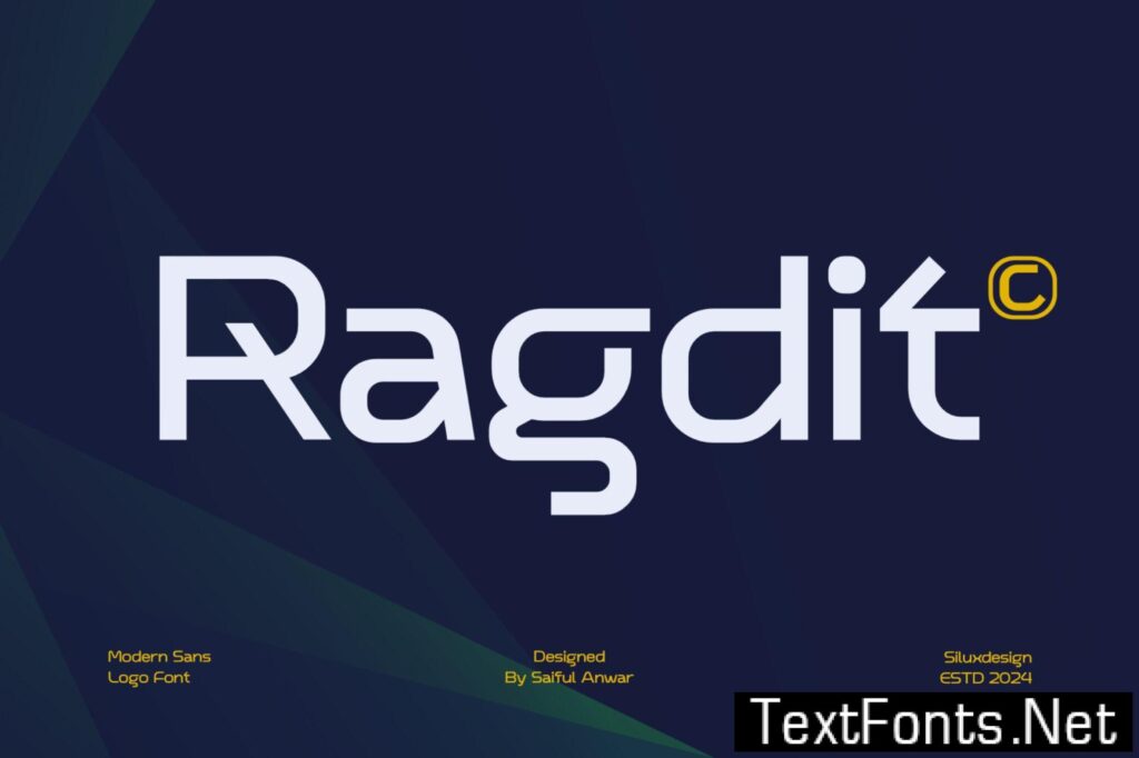 Ragdit – Modern Sans Logo Font NDUTRAA