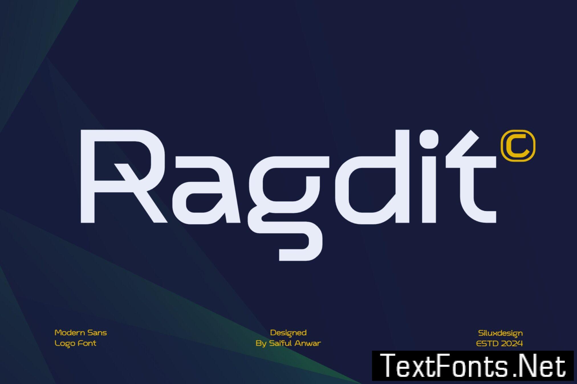 Ragdit – Modern Sans Logo Font NDUTRAA