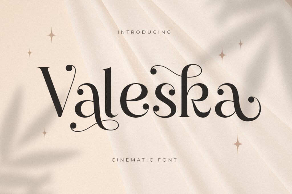 Valeska – Cinematic Font 8QQVWRU