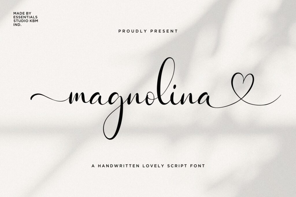 ES Magnolina – Script with love Tails and Swash K792KUZ
