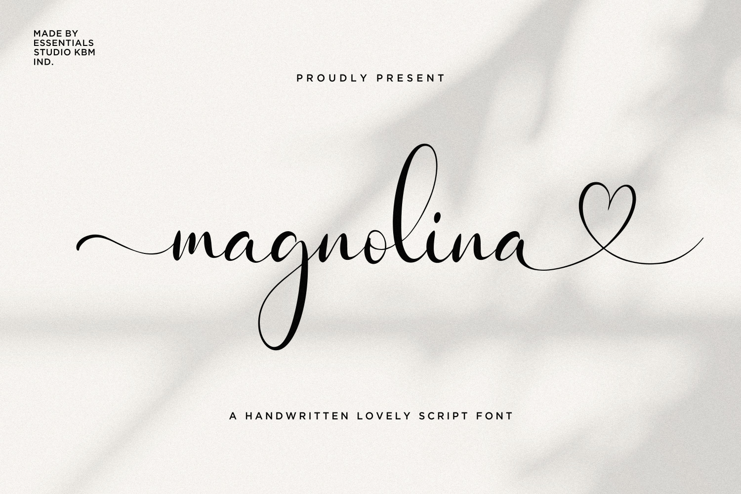 ES Magnolina – Script with love Tails and Swash K792KUZ