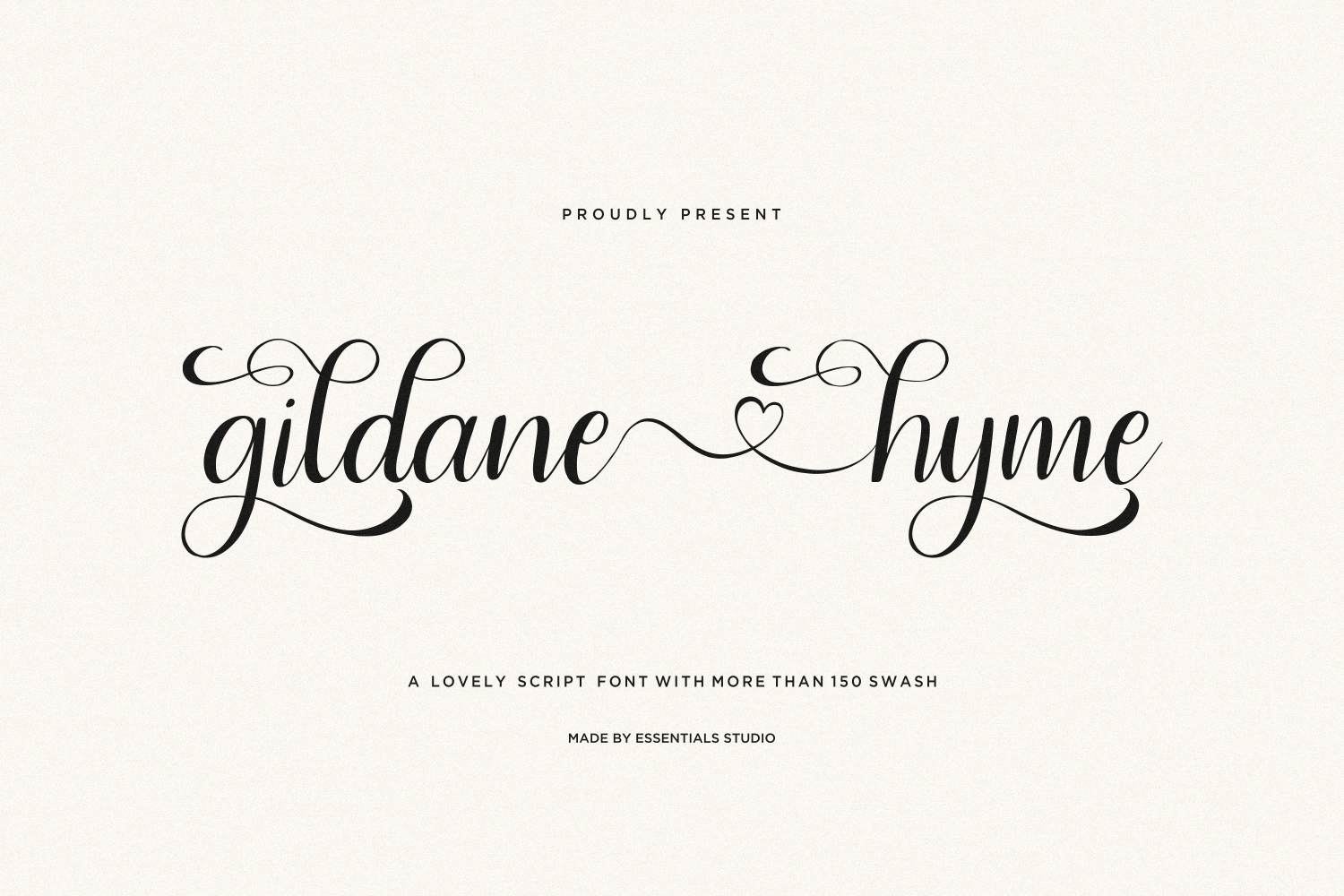 ES Gildane Hyme – Connected Love Script Font YFPWSEA