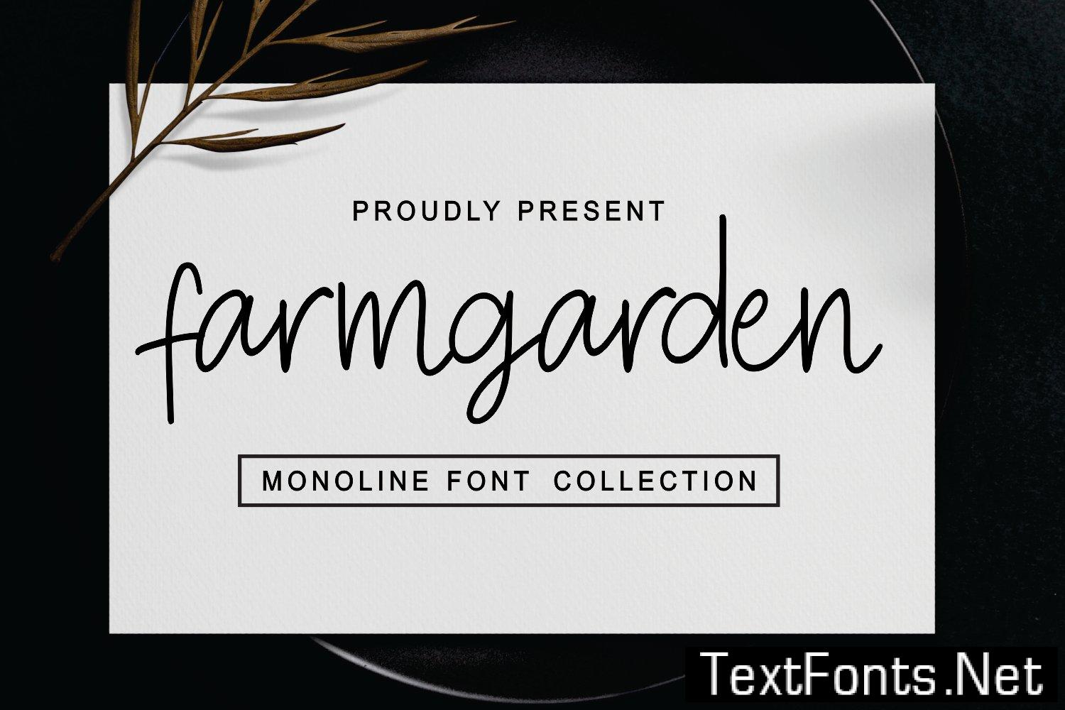 Farmgarden – Monoline Font A2QNV2F