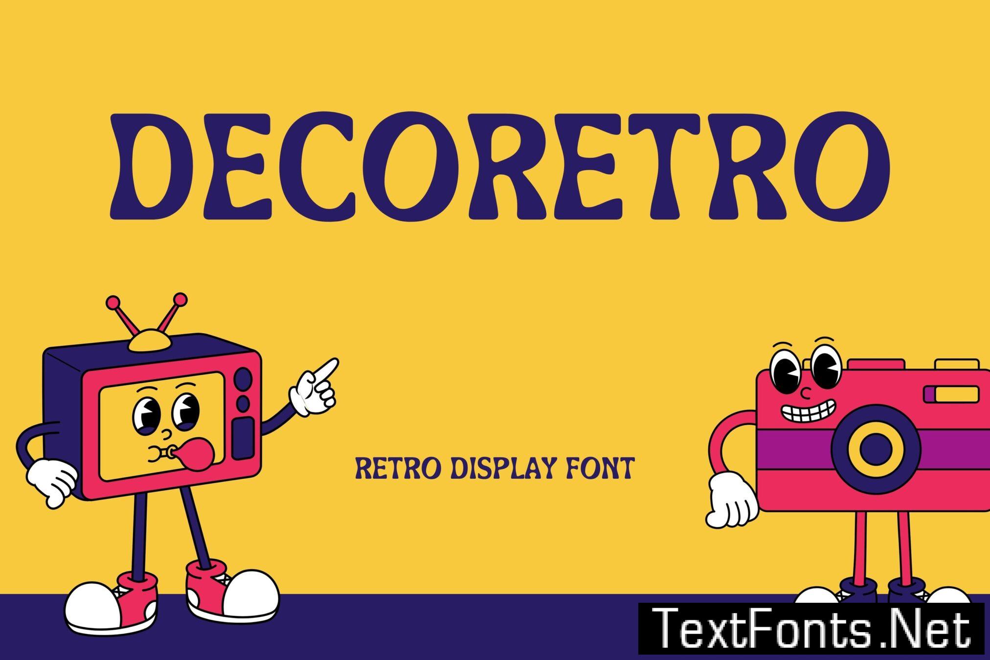 Decoretro – Retro Display Font MEWWKKA