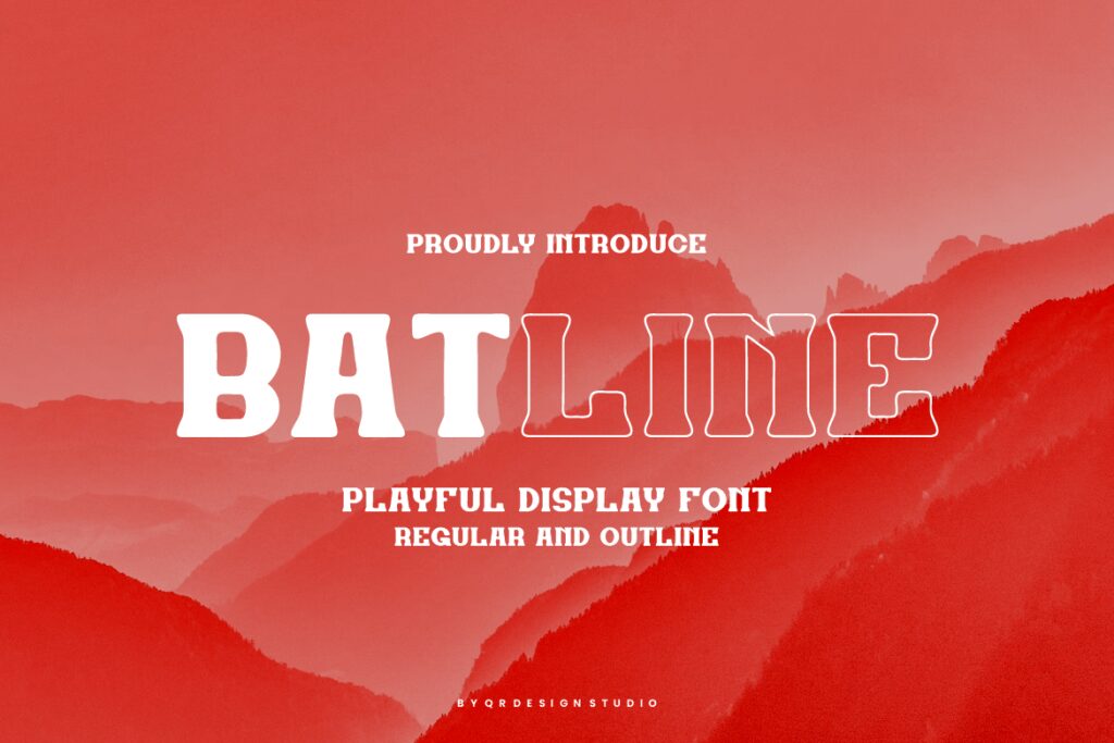 Batline – Font Duo & Outline Font R3NAG5C
