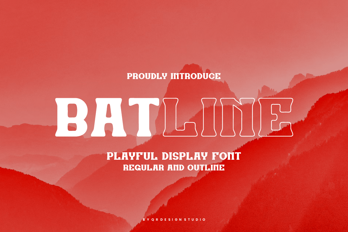 Batline – Font Duo & Outline Font R3NAG5C