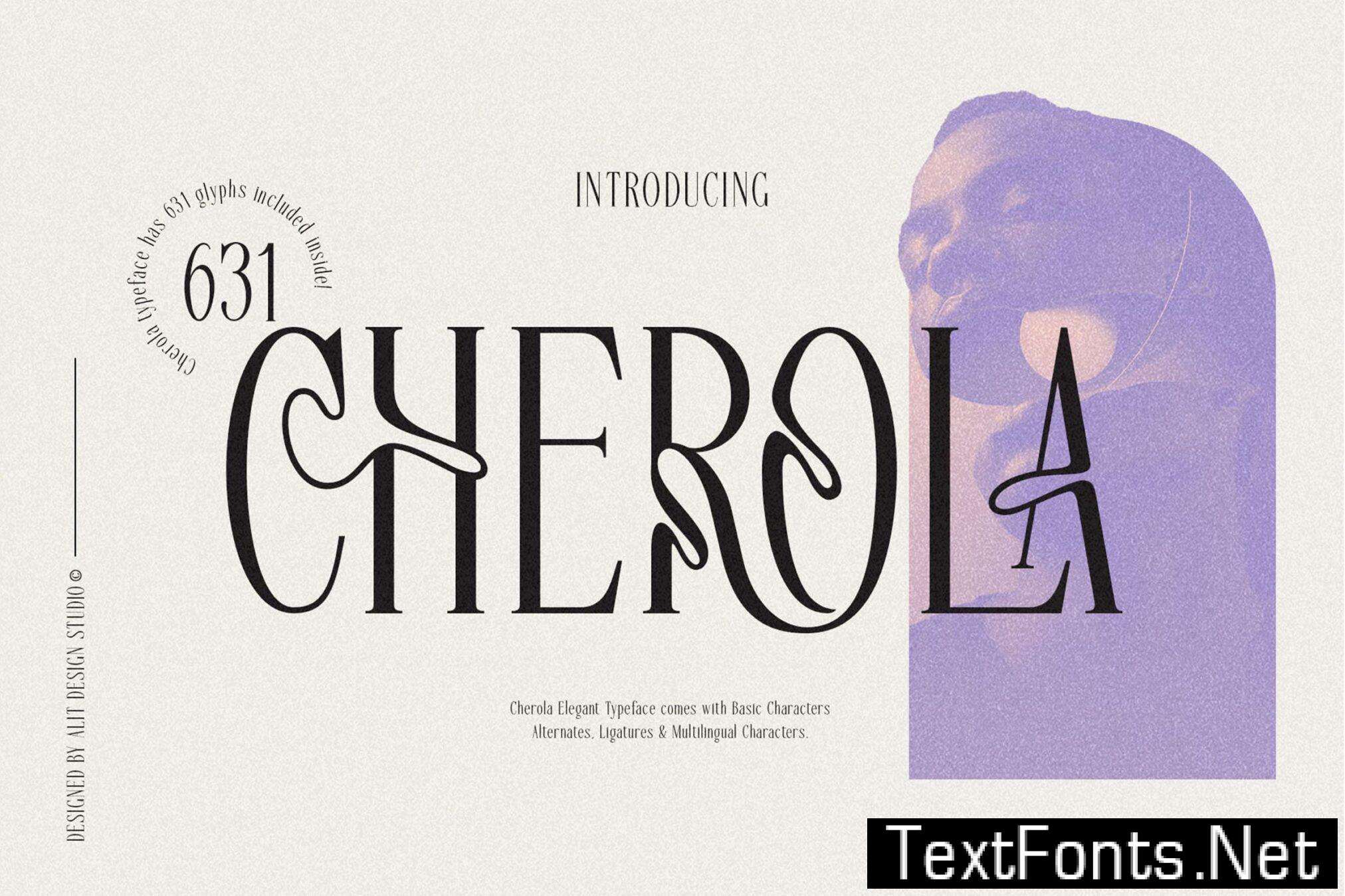 Cherola Typeface KY4A2TL