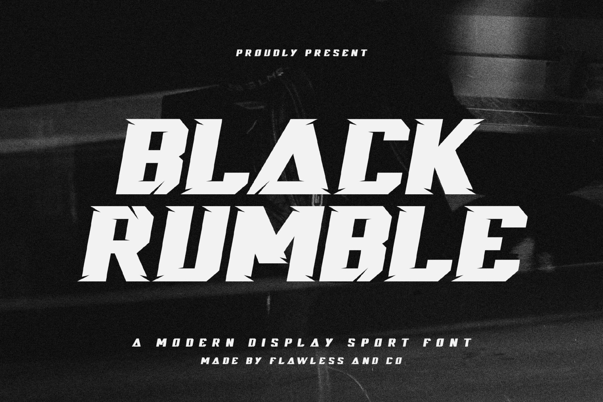 Black Rumble Sport Racing Font NCK6XYE