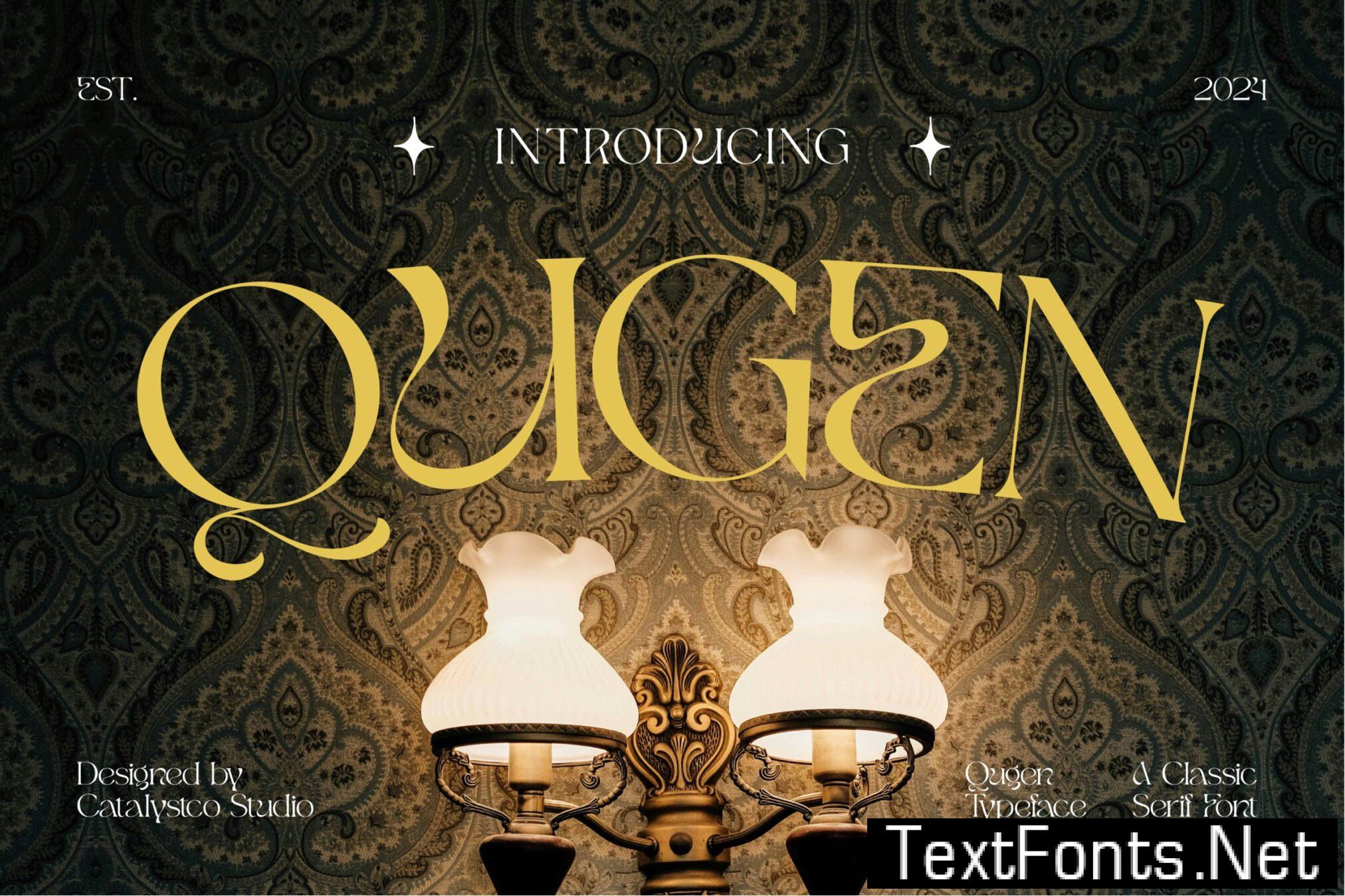 Qugen Luxury Seri Font D8ML6A8
