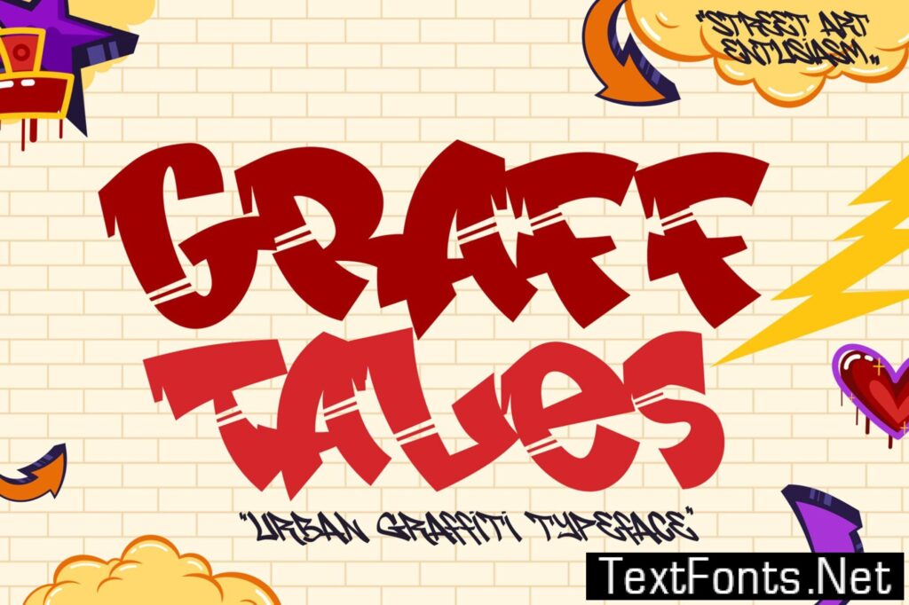 Graff Tales – Awesome Graffiti Font Q64S7UB