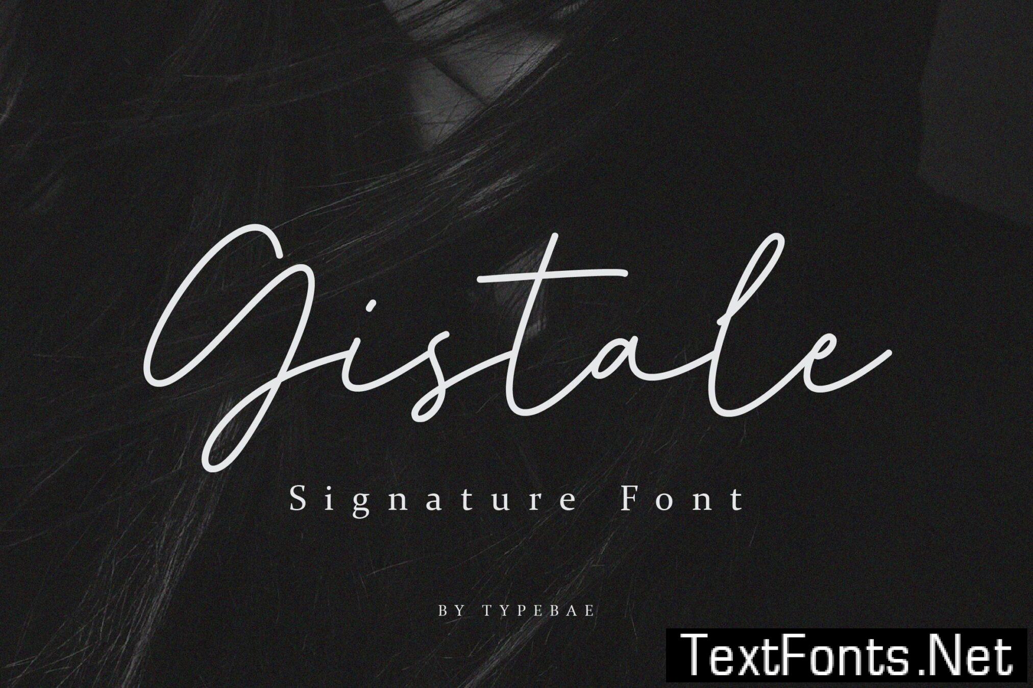 Gistale – Signature Script Font LJYGW6V