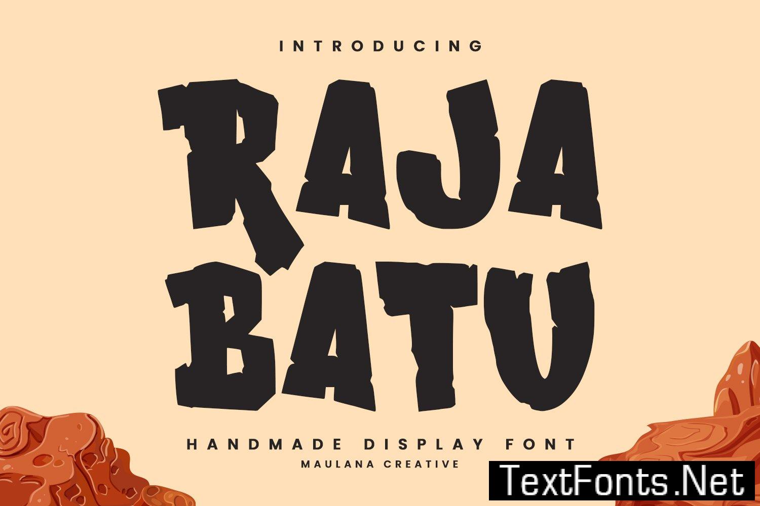 Raja Batu Handmade Display Font GMFLYBT