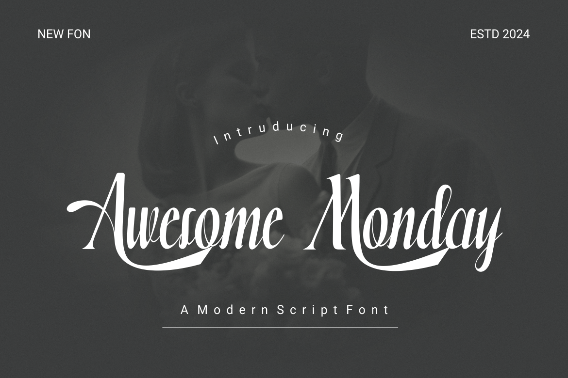 AwesomeMonday – Modern Script Font F2NVC4K