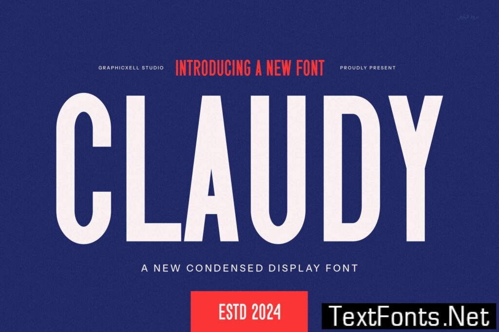 Claudy Modern Sans Serif Font TM3Z5YR