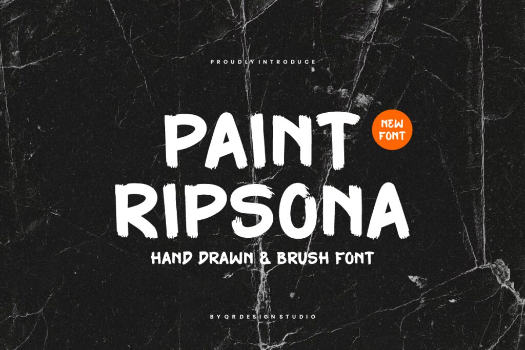 Paint Ripsona – Marker & Brush Font 43KFGYS
