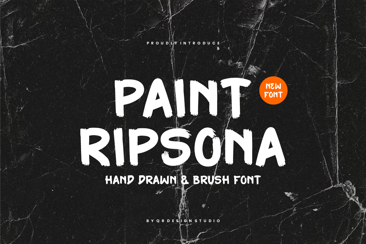 Paint Ripsona – Marker & Brush Font 43KFGYS